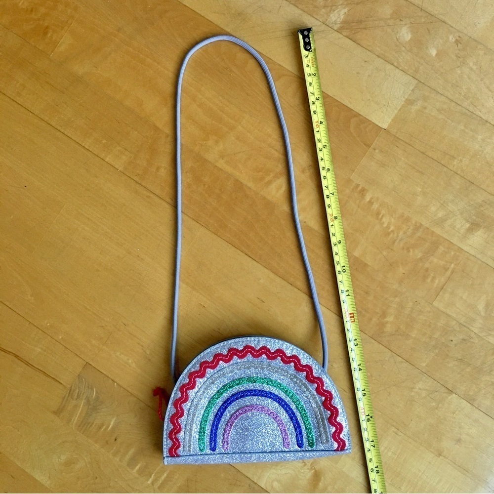 Silver Glitter Rainbow Zip Purse - Picture 13 of 14